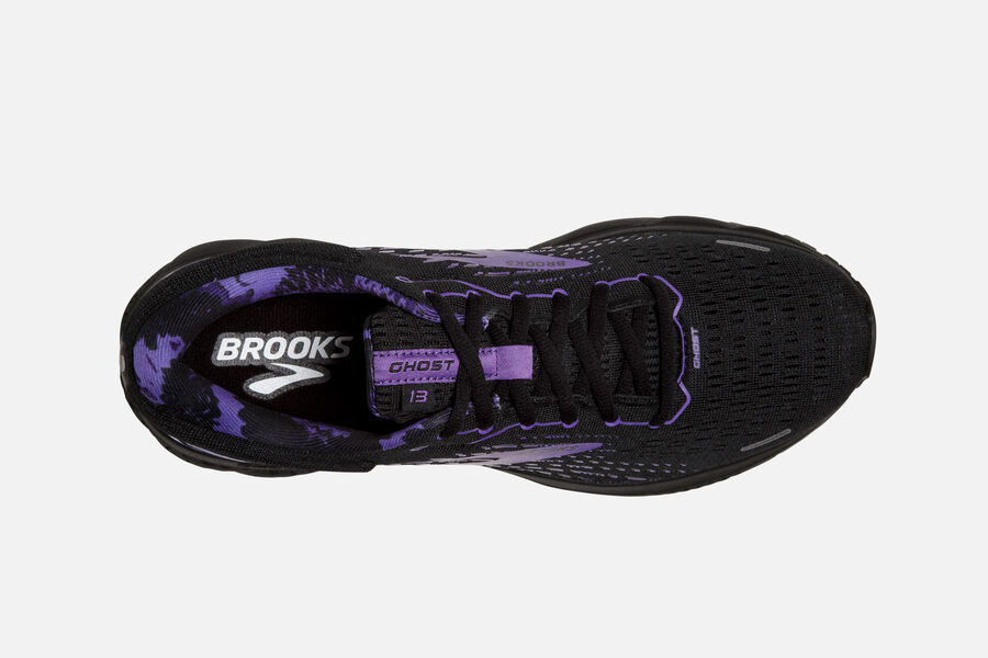 Brooks Ghost 13 Road Löparskor Herr - Svarta/Lila - 9386-BNKOV